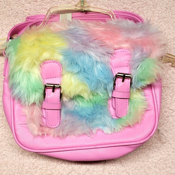 unknown Handbags - Furry pink purse 2/$20